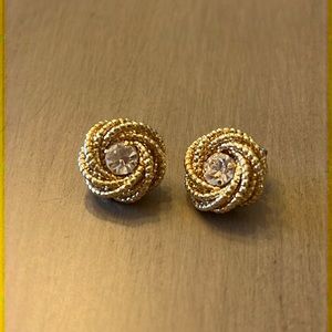 Never Worn Gold Colored Costume Earrings